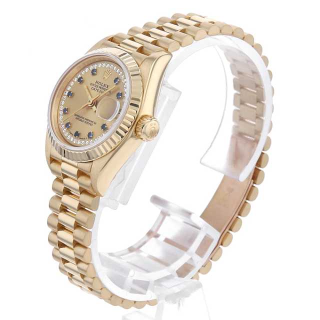 69178LS シャンパン ROLEX（ロレックス）デイトジャスト サークル