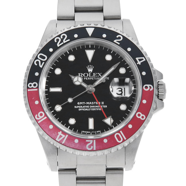 16710 ブラック ROLEX（ロレックス）GMTマスターII 赤黒ベゼル 中古