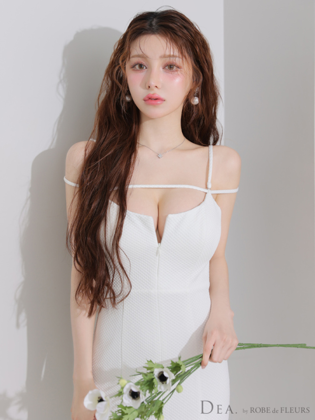 Lサイズあり】デコルテラインストレッチキルティングマーメイドキャバ