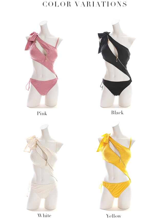 Lacy zip swim wear(GL2360)