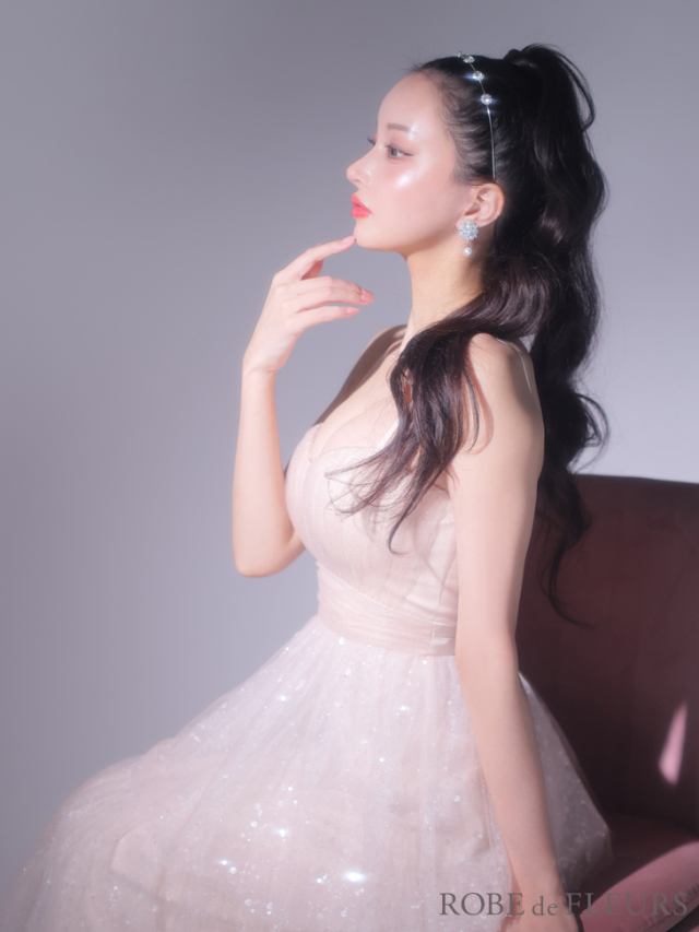 Lサイズあり】バレエコアフリルラメチュールシンプルミディキャミ