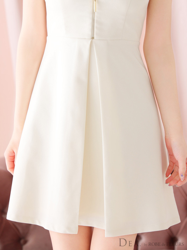 Lサイズあり】センタージップシンプルノースリーブレディキャバドレス