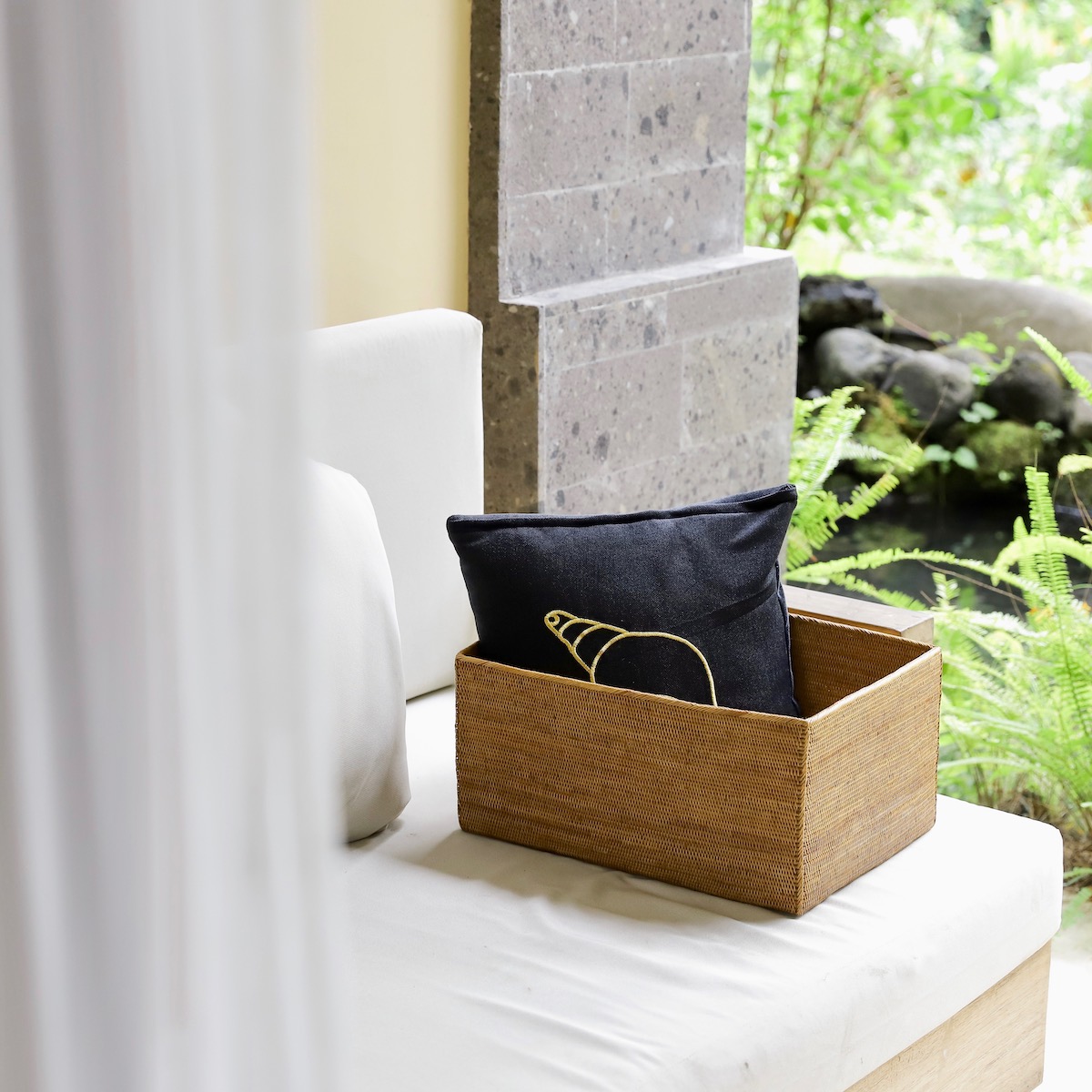 収納箱四角 深型L (BOX456) Rosily(ロージリー) バリ島 アタかご雑貨