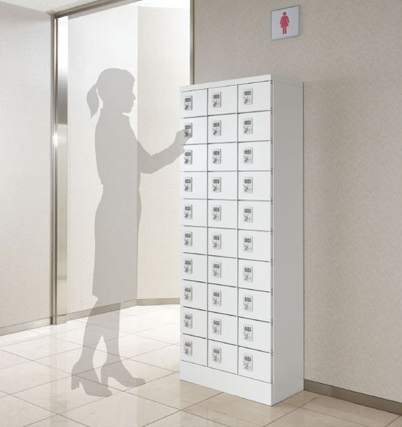 KLKW-50-D (ダイヤル錠タイプ) 50人用貴重品ロッカー 幅1000×奥行300