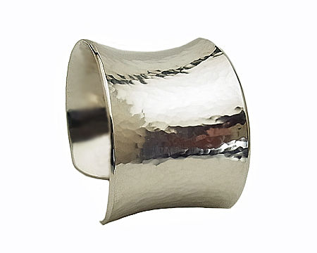 ジョージ ジェンセン] バングル スミシィ カフス ハンマード － サイズ S