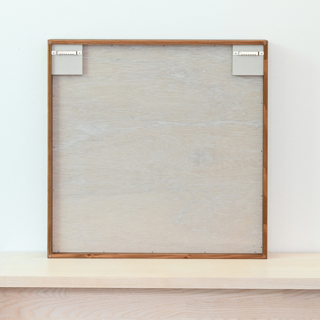 SENNOKI ボクシー 50x50cm 全2色 アンティーク調 壁掛けミラー 箱型