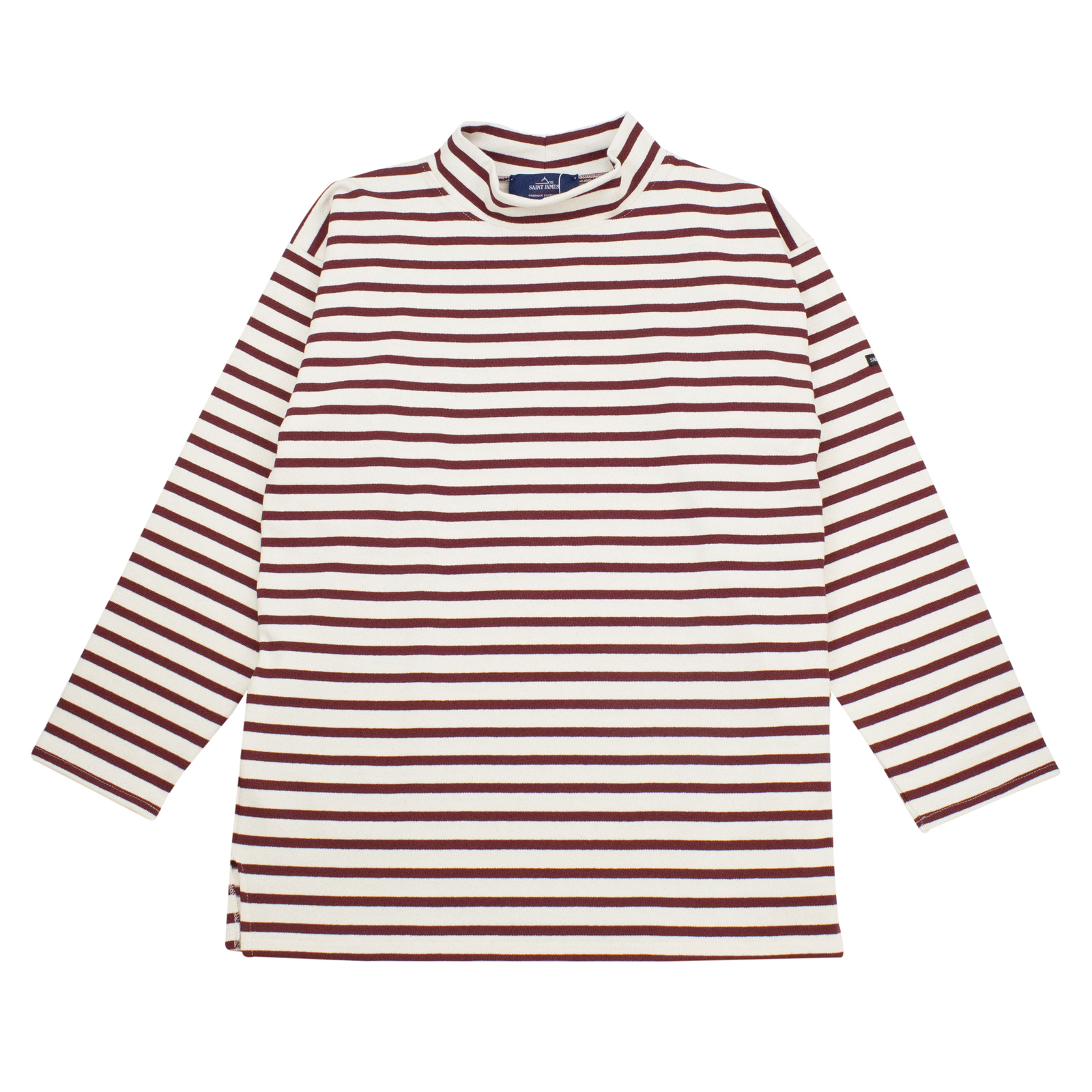 モックネックタイプ［生成り/クリムゾンレッド］：セントジェームス