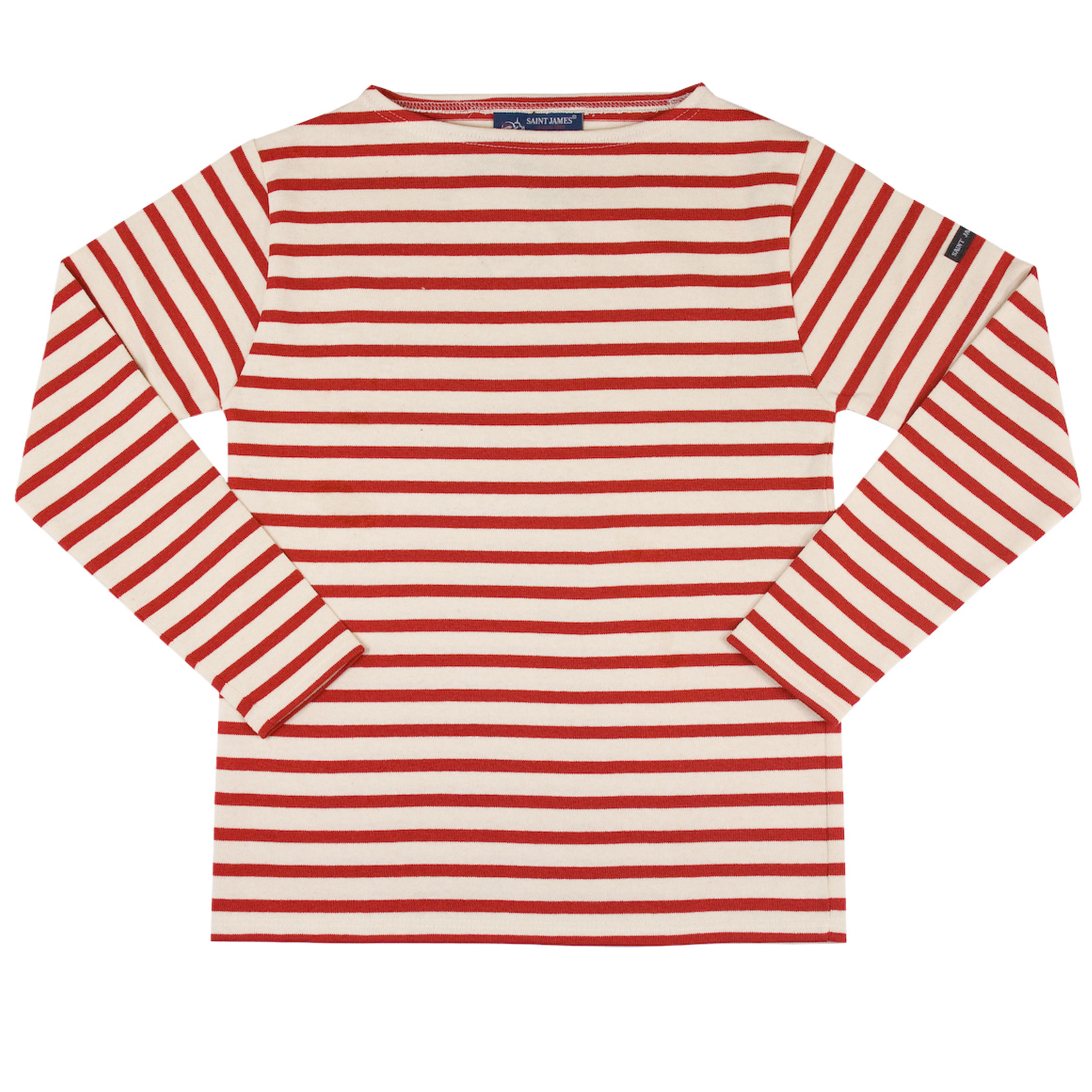 ウェッソン “ボーダー”［生成り/赤］：セントジェームス