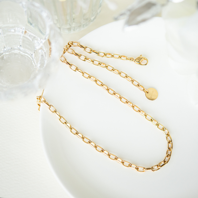 semeno ゴールド ネックレス ポーチ付き semeno ゴールド ネックレス