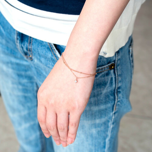 ブレスレット シルバー925(ピンクゴールド・ロジウムコーティング