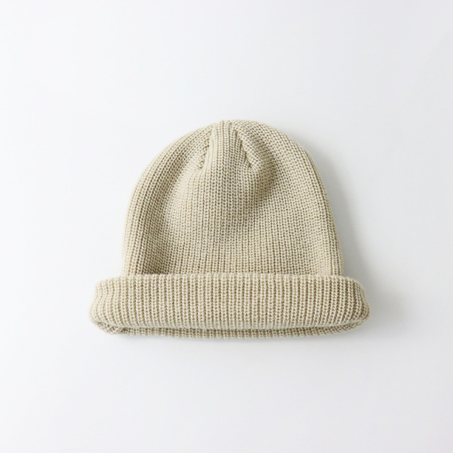 美品 2024 キジマタカユキ KIJIMA TAKAYUKI KNIT DECK CAP/ベージュ