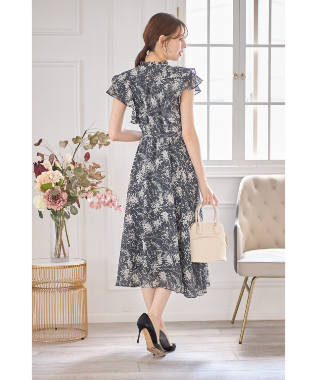 ワンダフルワールドリバイバルブラウス焦げ茶ブラウンフリル満載