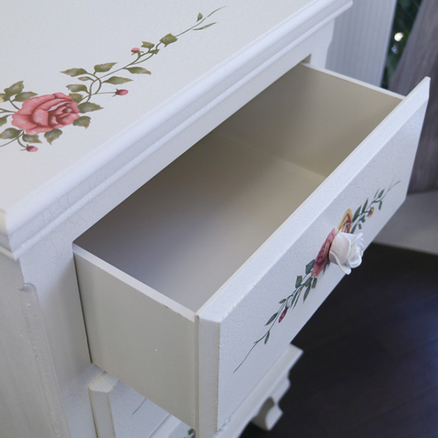 ロースペイント 3段チェスト(ナイトテーブル)｜おしゃれな姫家具通販