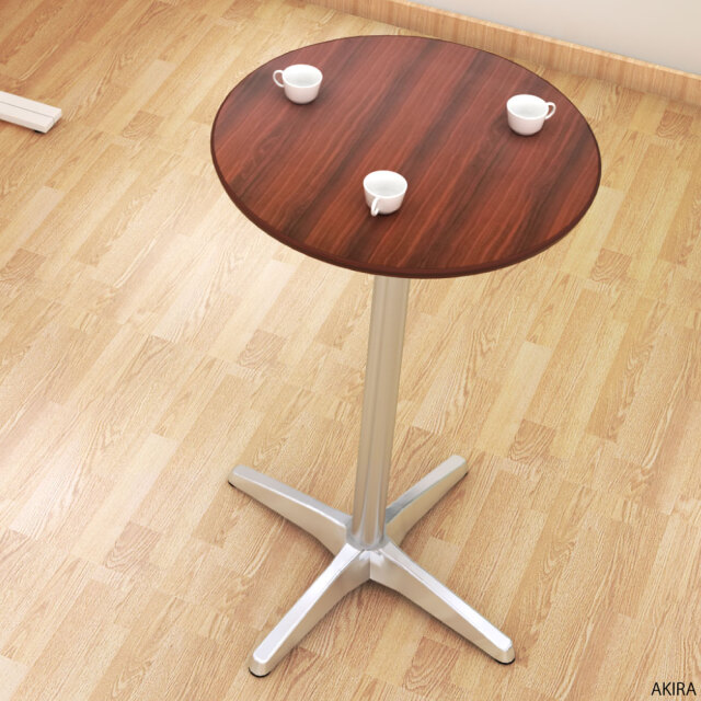 ハイカフェテーブル カフェテーブル アジャスター付き 直径60cm 高さ