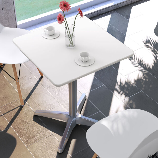 カフェテーブル 四角 ダイニングテーブル おしゃれ 幅60×高さ72cm