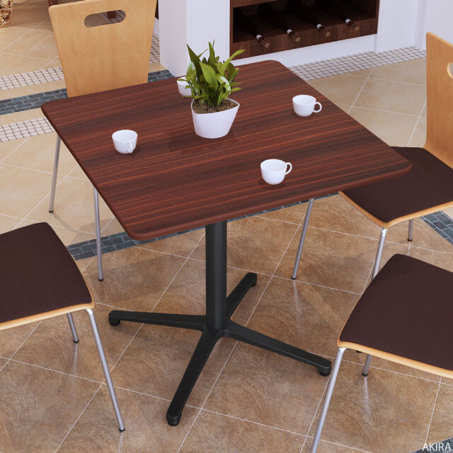 カフェテーブル 四角 ダイニングテーブル おしゃれ 幅75×高さ72cm