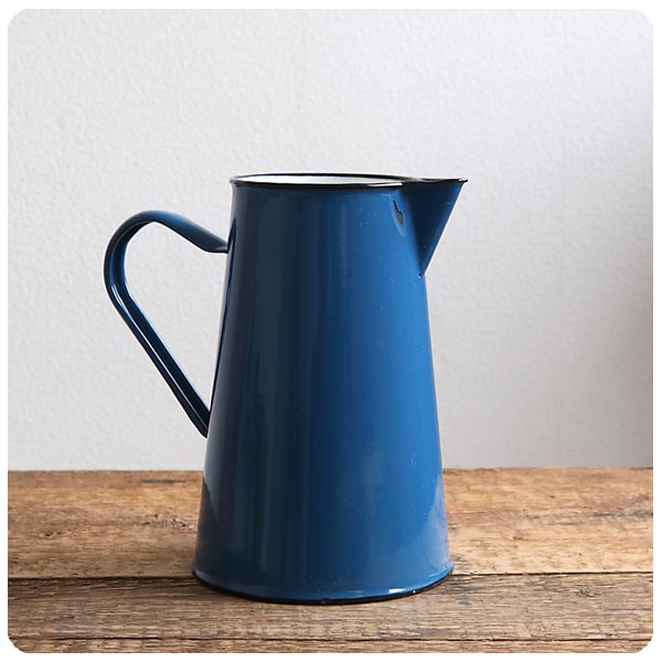 英国アンティーク ホーロー ウオータージャグ タンク ミントグリーン