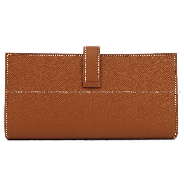 HERMES エルメス 長財布 ベアンスフレ ゴールド エプソン ゴールド金具