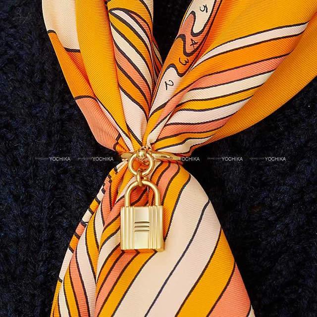 HERMES エルメス スカーフリング ループチャーム カデナ ゴールド