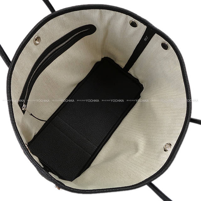 HERMES エルメス トートバッグ ガーデンパーティ 30 TPM 黒 (ブラック