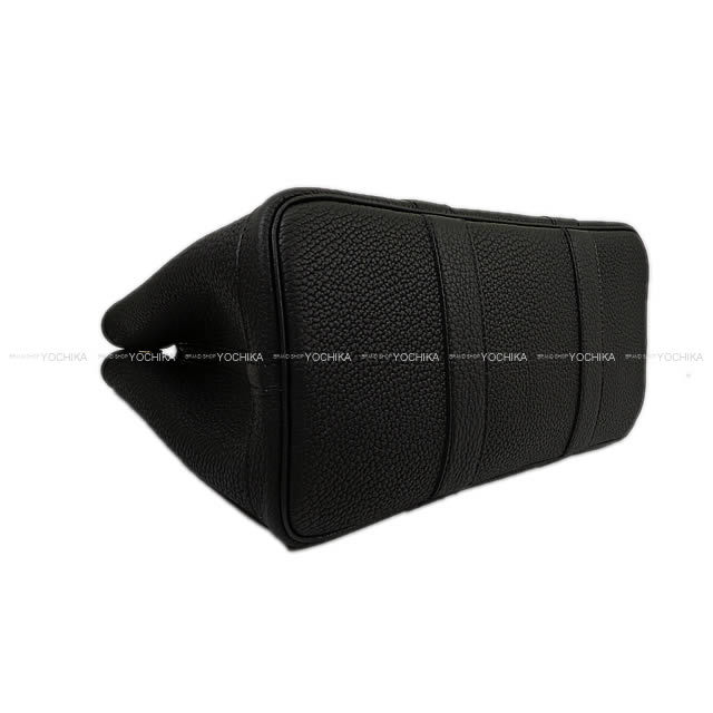 HERMES エルメス トートバッグ ガーデンパーティ 30 TPM 黒 (ブラック