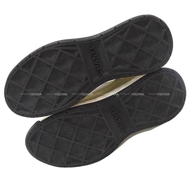 CHANEL シャネル スニーカー ココマーク #37 レディース アイボリー/黒