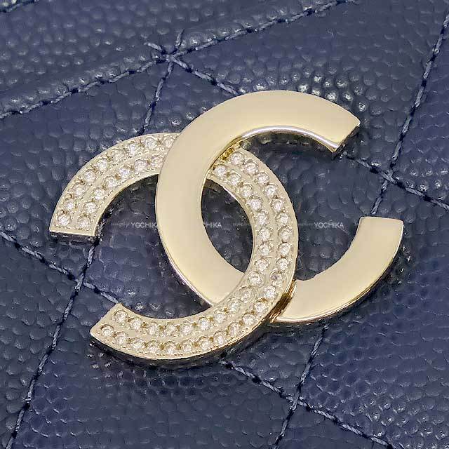 CHANEL シャネル カードケース マトラッセ ココマーク ハーフシトラス