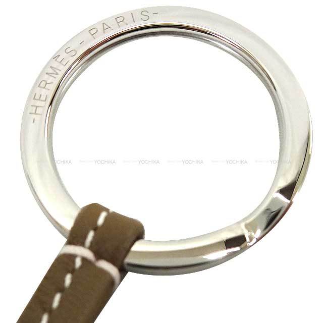 HERMES エルメス キーホルダー カルメン ステッチ 白 エトープ