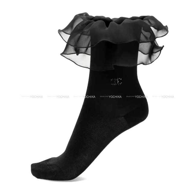 2025-26年秋冬 CHANEL シャネル ソックス ココマーク ラインストーン