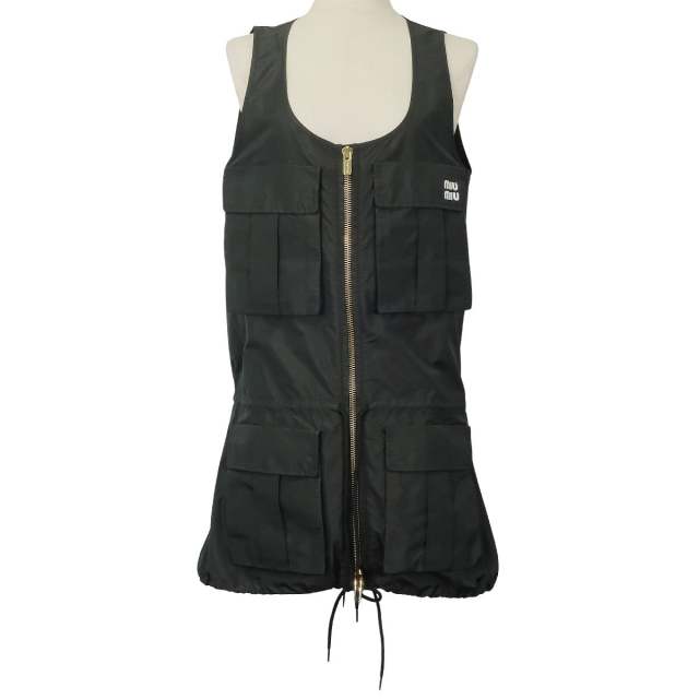 Miu Miu ミュウミュウ ワンピース ミニ ドレス テクニカルファブリック