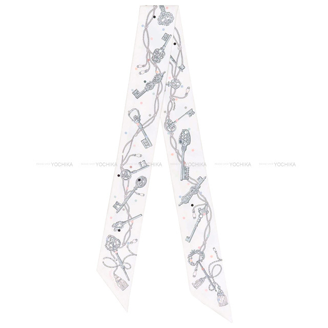 2022年春夏 HERMES エルメス スカーフ ツイリー レクレアポア 白