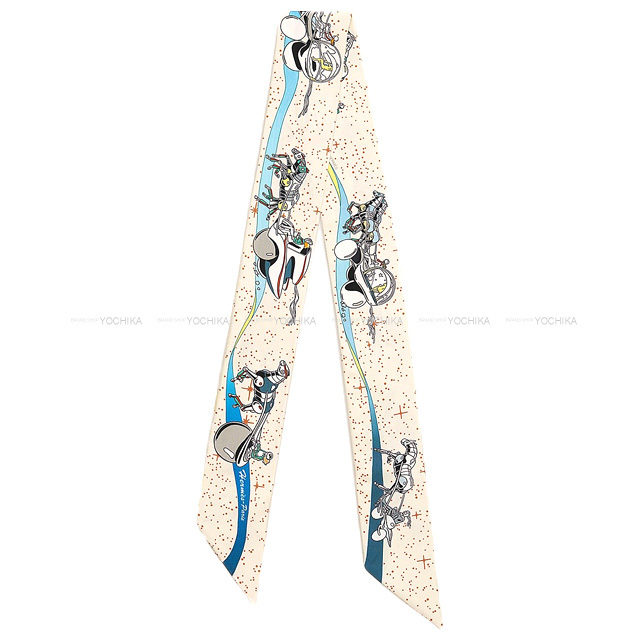 HERMES エルメス スカーフ ツイリー スペースダービー Space Derby