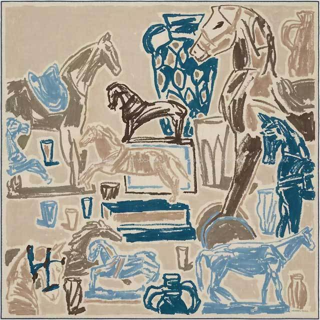 2023年 春夏 HERMES エルメス スカーフ カレH100 シュヴォードゥラ