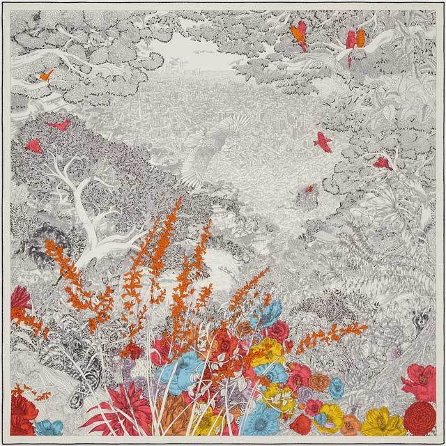 2023年春夏新作 HERMES エルメス スカーフ カレ140 自然回帰 Retour a