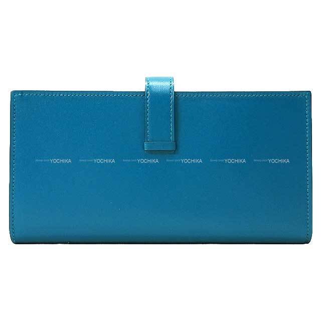 HERMES エルメス 長財布 ベアンスフレ ブルーイズミール ヴォータデ