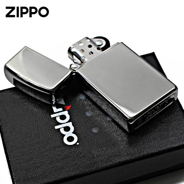 Zippo ジッポー スリム 無地 鏡面 シルバー ハイポリッシュクローム