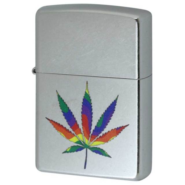 Zippo ジッポー マリファナ Marijuana Leaf Series Rainbow Leaf Z207