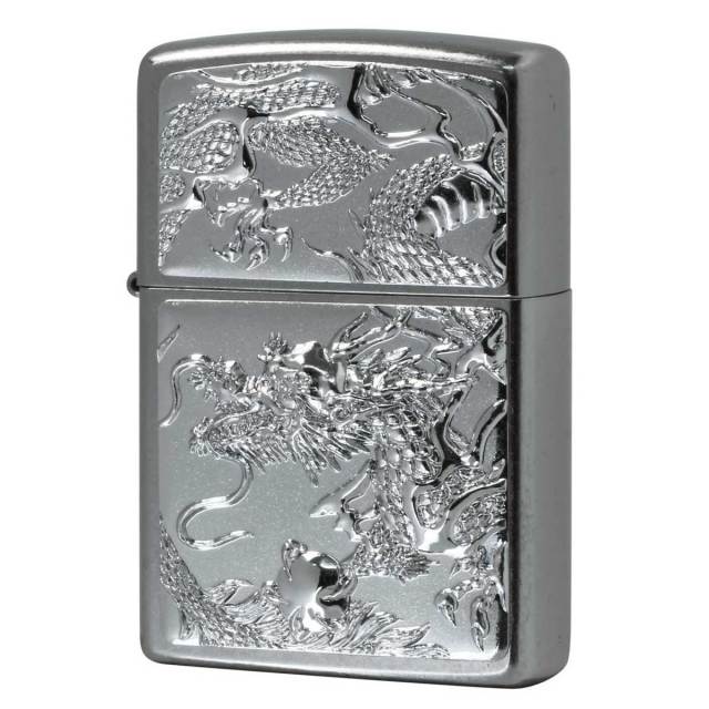 絶版/ヴィンテージ Zippo ジッポー 中古 2002年製造純銀 スターリング