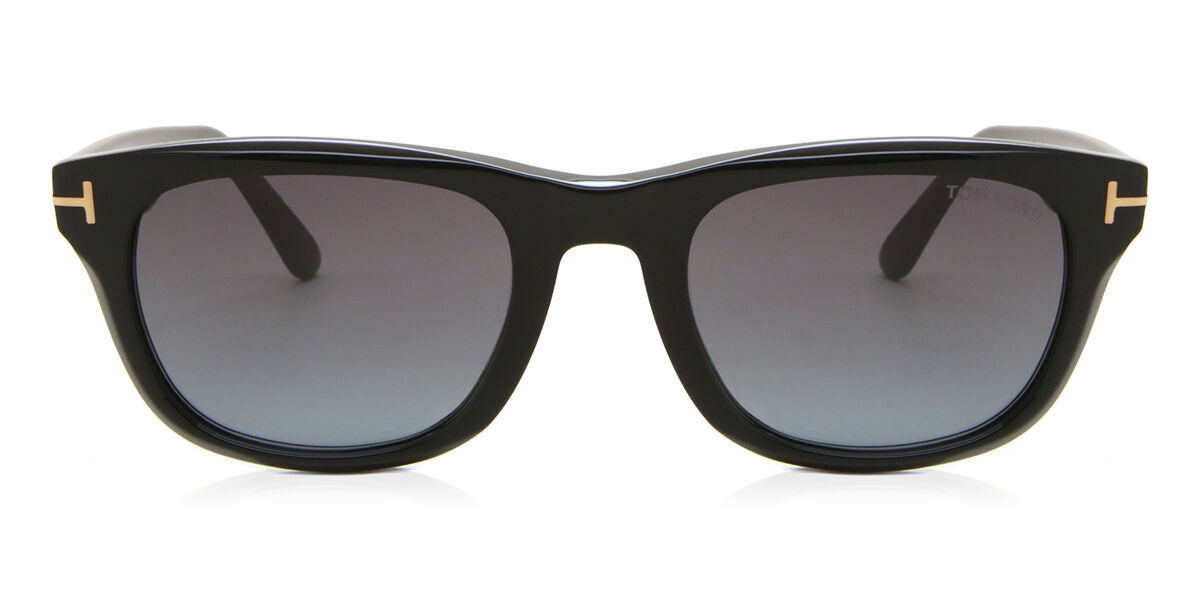 Tom Ford FT1076 KENDEL 01B スクエア Shiny Black サングラス