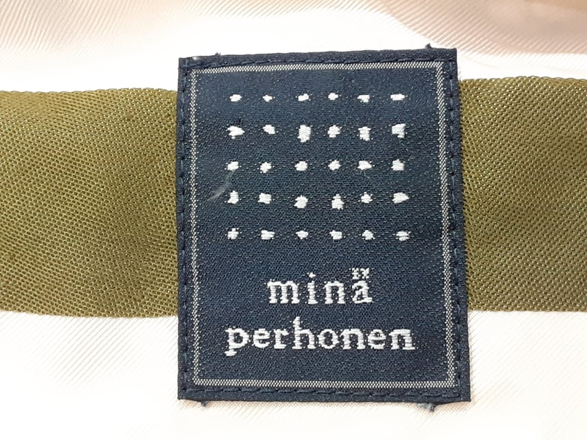 ミナペルホネン/ダウンベスト/ピンク×アイボリー/サイズ：サイズ表記