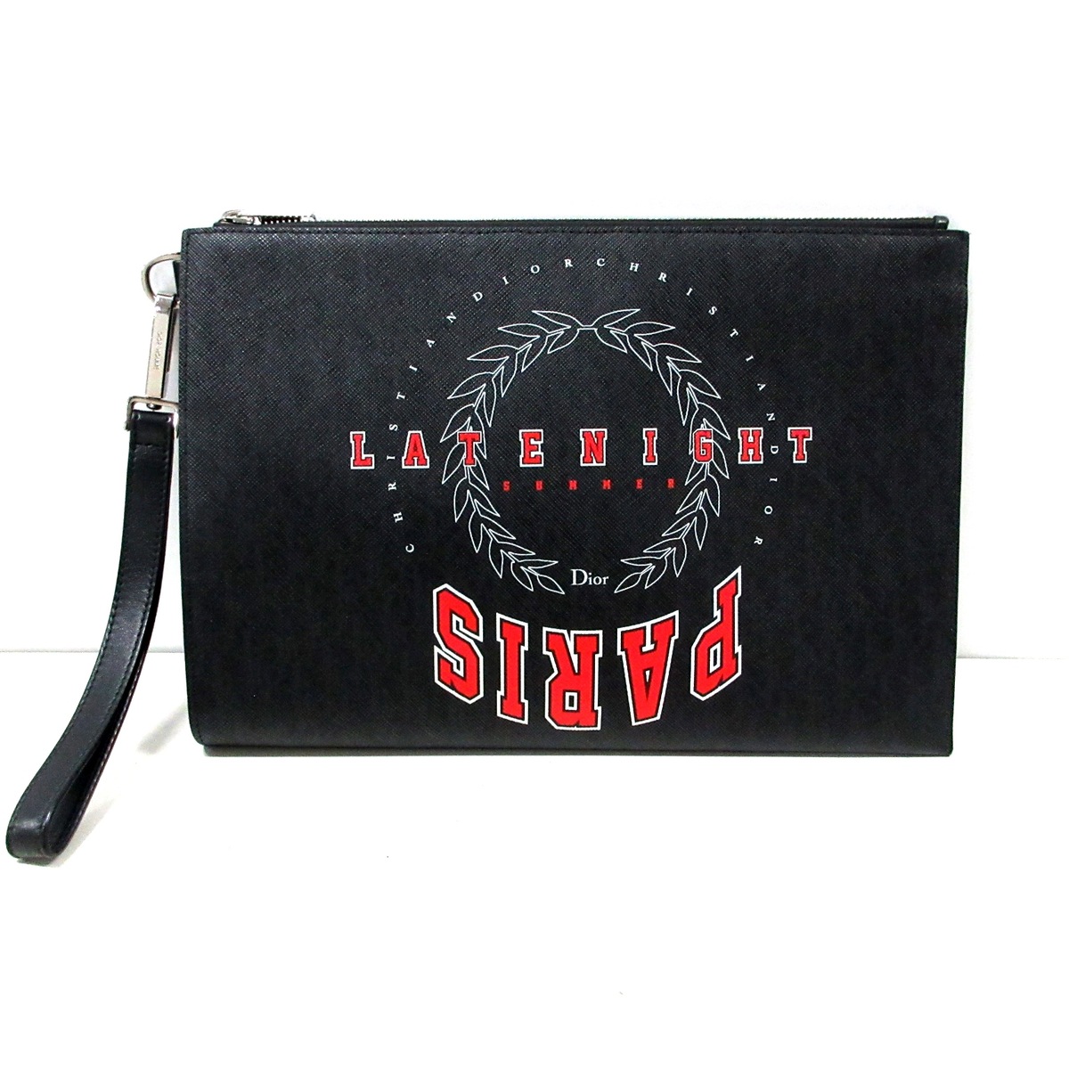 ディオールオム/クラッチバッグ/黒×マルチ/PVC(塩化ビニール)の買取