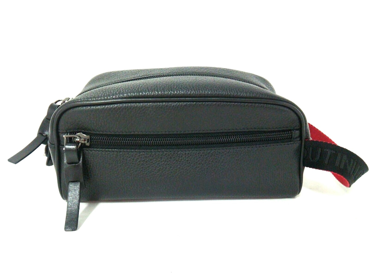 クリスチャンルブタン/ポーチ/黒×レッド/レザーの買取実績【ブランディア】