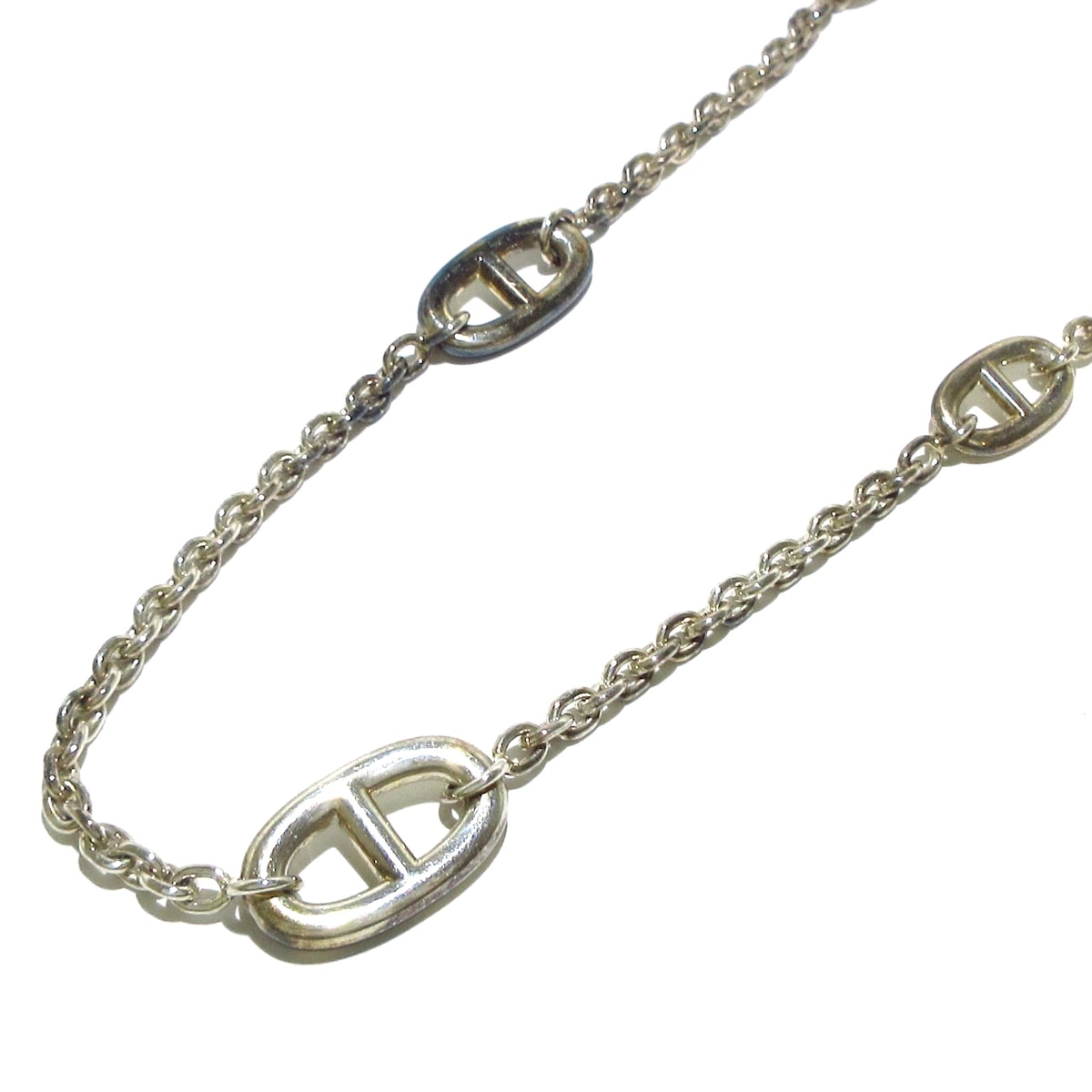 エルメス/ネックレス/ファランドール80/シェーヌダンクル/シルバーの