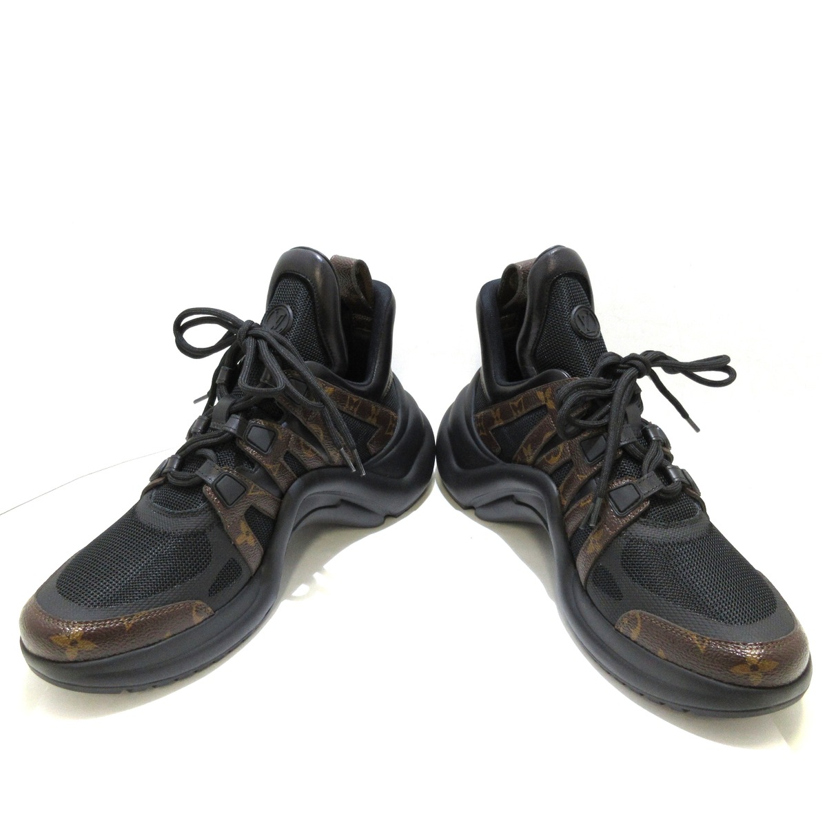 ルイヴィトン/スニーカー/モノグラム・キャンバス×黒/サイズ：42(日本