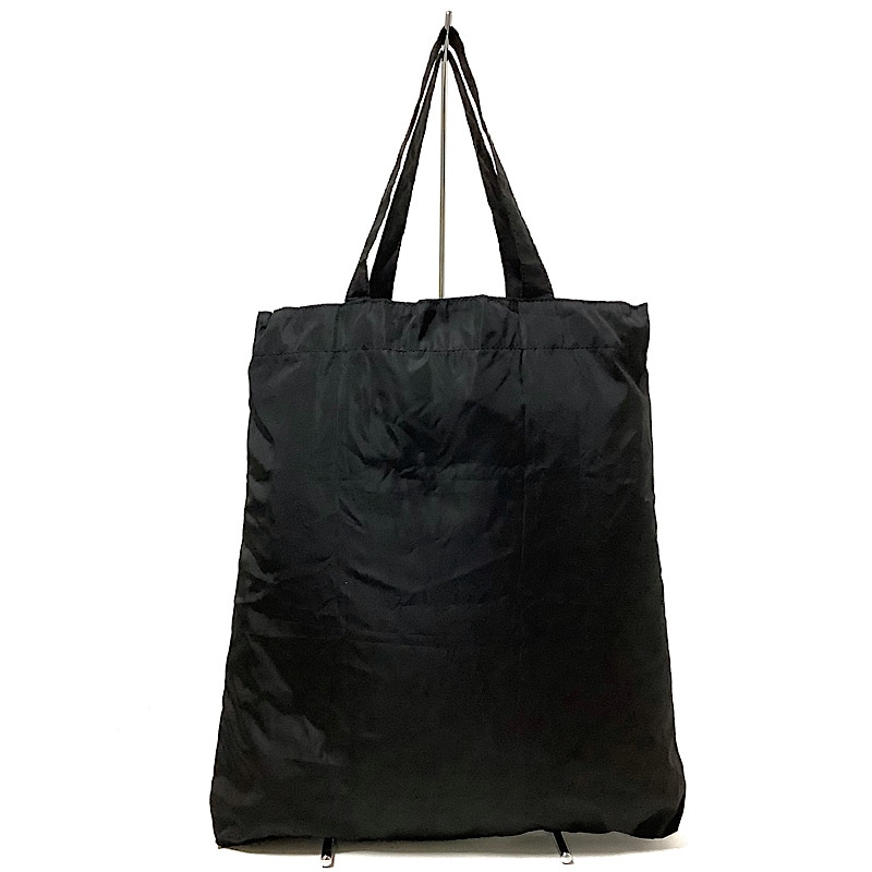 アニヤハインドマーチ/トートバッグ/チャーム ショッパー ペンギン/黒