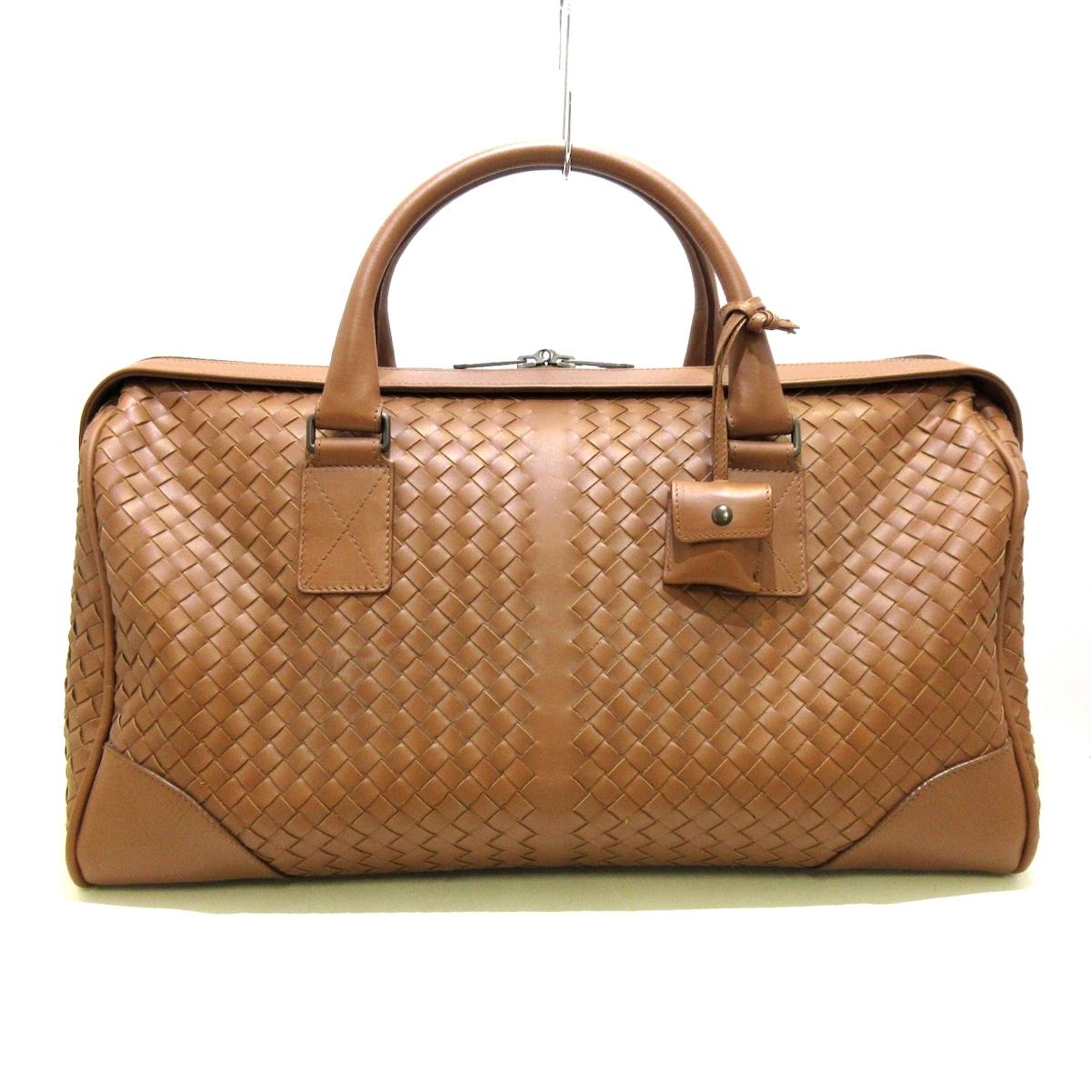 ボッテガヴェネタ スエード ボストンバッグ ブラウン メンズ