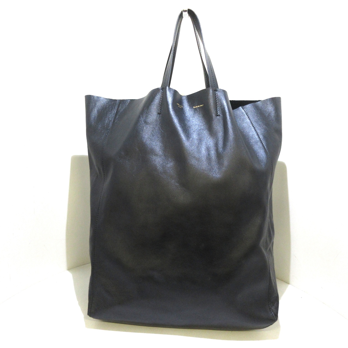 セリーヌ/トートバッグ/ホリゾンタルカバ/黒/レザー/型番：164403DBT