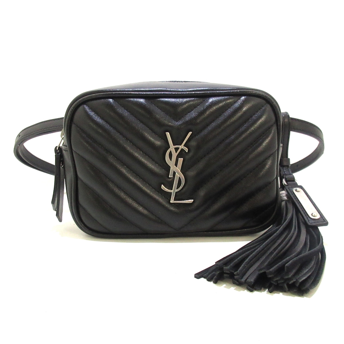 サンローランパリ/ウエストポーチ/ルーベルトバッグ/黒/レザー/型番