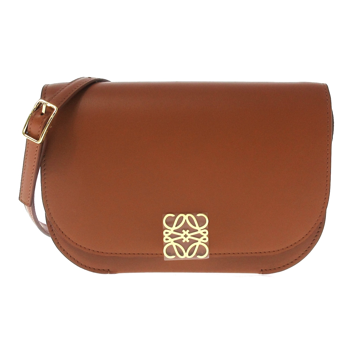 ロエベ/ショルダーバッグ/ゴヤ アコーディオン クラッチ/タン(ブラウン