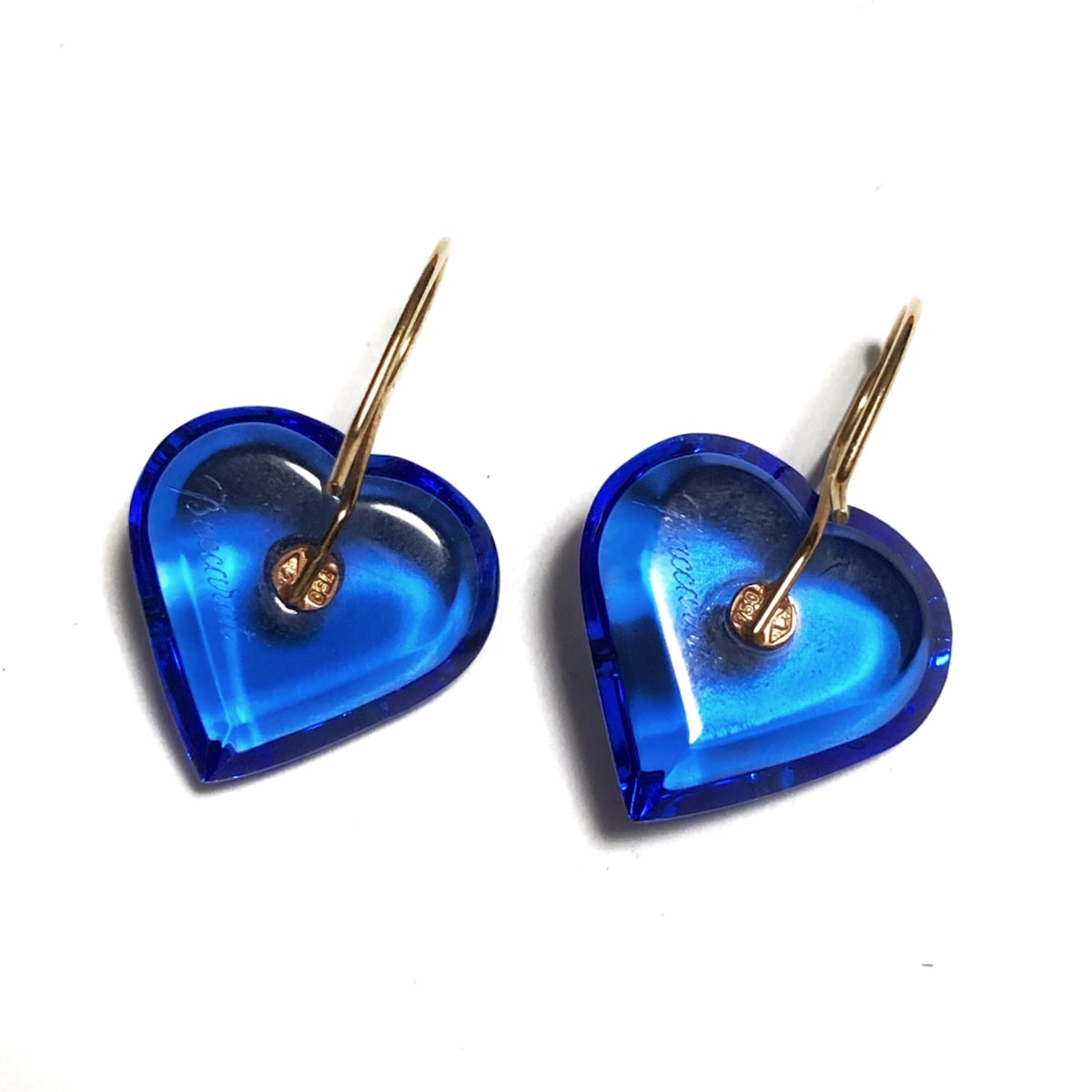 バカラ/ピアス/K18YG×ブルー/ハートの買取実績【ブランディア】